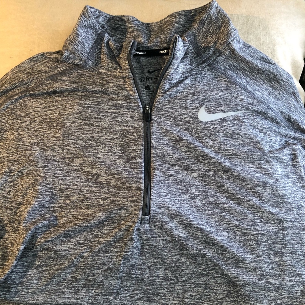 Long sleeved pullover quarter zip